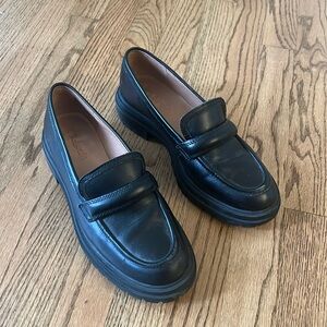 Madewell lug sole loafers black size 9